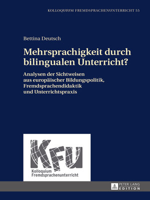 cover image of Mehrsprachigkeit durch bilingualen Unterricht?